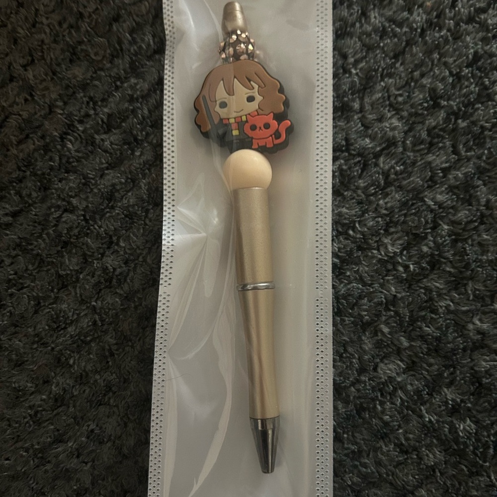 Hand Crafted Hermione Themed Gold Pen